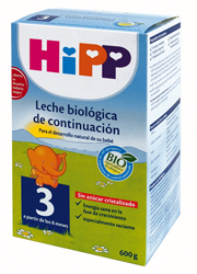 Organic milk below 3. 4 x 500 gr.