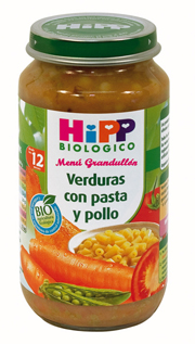 Pasta with vegetables and chicken. 12 x 250 gr.