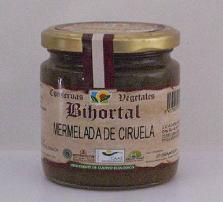 Bihortal plum jam. Box with six 260 gr bottles..