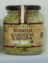 Alcachofas al natural Bihortal. Caja 6 botes 370 gr.