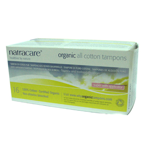 Organic tampons. Applicator. Regular 16 units.