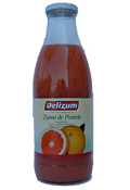 Zumo de pomelo ecológico Delizum. Caja 12 botellas 1 l.